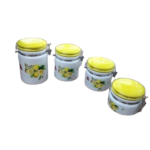 4-PCS CERAMIC JAR SET