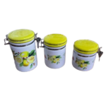 3-PCS CERAMIC JAR SET