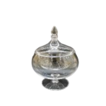 ACRYLIC JAR W/COVER & STAND-19.2*17 CM