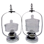 GLASS CANDY BOWL W/LID-17X45
