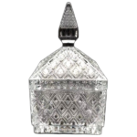 GLASS CANDY JAR WITH LID-T88MM*B83MM*H152MM/V265ML