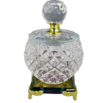 CRYSTAL CANDY BOWL W/LID-12.5X8CM