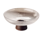 GLASS FRUIT BOWL-25X9.5XH11CM