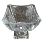 GLASS FRUIT BOWL W/STAND-21X21X18.5