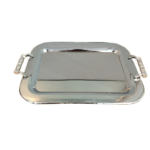 METAL RECT. TRAY 2 SIDE HANDLE