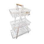 METAL 3-TIER FRUIT BASKET-WHITE-36.5X18.3X50CM