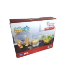 GLASS CUP & PLATE SET