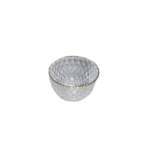 GLASS ROUND SUGAR BOWL