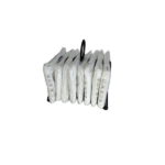 8PCS TOWEL W/METAL HOLDER SET BLACK-25X30.5CM