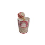 6 PCS ICE-CREAM CUP+18 PCS TOOTHPICK TOPPER SET-RK