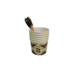 6 PCS ICE-CREAM CUP+18 PCS TOOTH PICK TOPPER SET-SAMBOOSA
