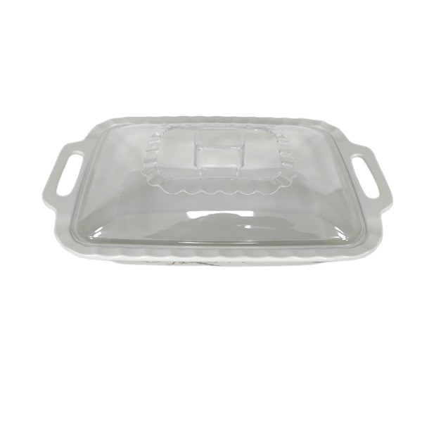 2346228010096.png DELUXE RECT.SHAPE CASSEROLE BOWL W/LID - Image 1