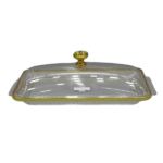 CRYSTAL ACRYLIC RECT. TRAY W/LID-HO-763-XL-TS