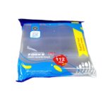 112PCS CLEAR DISPOSABLE FORKS