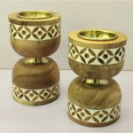 WOODEN INCENSE BURNER-10X10X16