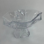 GLASS FRUIT BOWL W/STAND-35X27X20.5