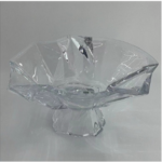 GLASS FRUIT BOWL W/STAND-32X23X20