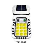 R/C 12 GRID COB SOLAR WALL LIGHT-1200MAH