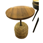 COFFEE TABLE W/WILLOW LEG-40X40X52CM