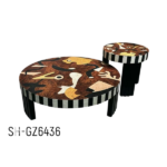 2 PCS COFFEE TABLE SET 2CTN-100X42/50X52CM