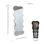 MIRROR W/STAND-SILVER 60X180CM
