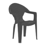RATTAN ECO PLASTIC ARMCHAIR D.WHITE-59X62X82.5