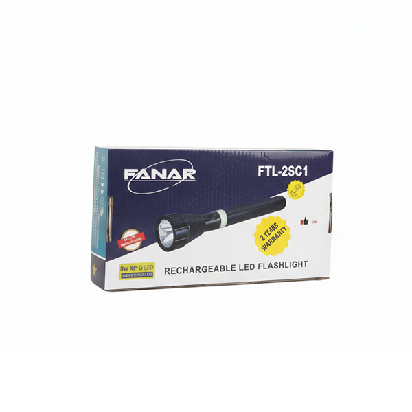 2104208090001.png FANAR RECHARGEBLE FLASH LIGHT -2800MAH 5W - Image 1
