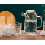 7 PCS GLASS CUP & KETTLE SET-230ML/1600ML