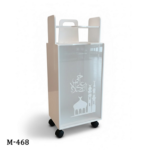 WOODEN PRAYER MAT BOX & QURAN STAND-WHITE (HAYA ALAH SALAH)