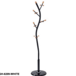WHITE FANAR METAL COAT RACK-138*7*29CM-2CTN