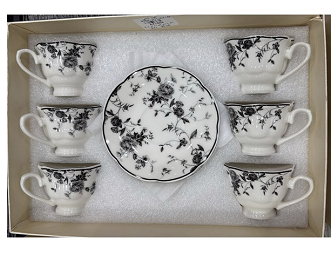 ⁦12 PCS TURKISH TEA CUP SET⁩ - الصورة ⁦1⁩