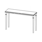 ACRYLIC TABLE BIG -700X350X1200MM