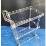 ACRYLIC TROLLEY CART-40*60*86CM