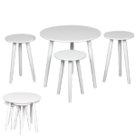 4PCS ROUND NESTING TABLE SET
