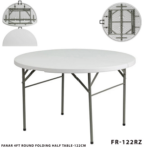FANAR 4FT ROUND FOLDING HALF TABLE-122CM