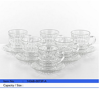 ⁦12 PCS TEA CUP SET⁩ - الصورة ⁦1⁩