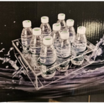ACRYLIC WATER BOTTLE HOLDER, 9 COMPARTMENTS-80808016