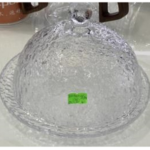 GLASS CAKE TRAY W/LID-30X12.5