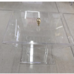 ACRYLIC CAKE TRAY W/COVER-24X14.5X11