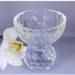 CRYSTAL CANDLE HOLDER-7.8X10.2CM