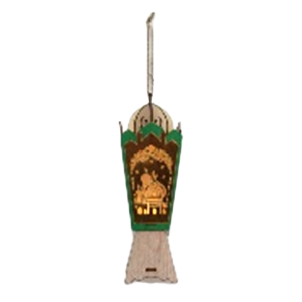 0015208020007 RAMADAN KAREEM LANTERN WOODEN - Image 1