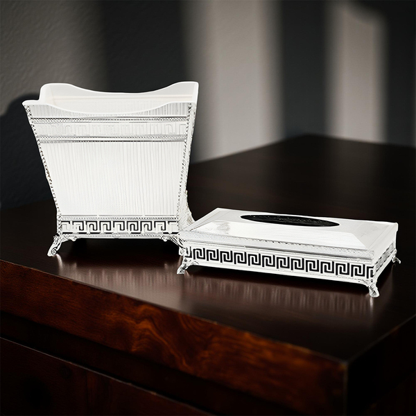 0187231050017 DUSTBIN W/TISSUE BOX SET - Image 1