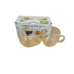 2PCS DOUBLE WALL COFFEE CUP SET-150ML