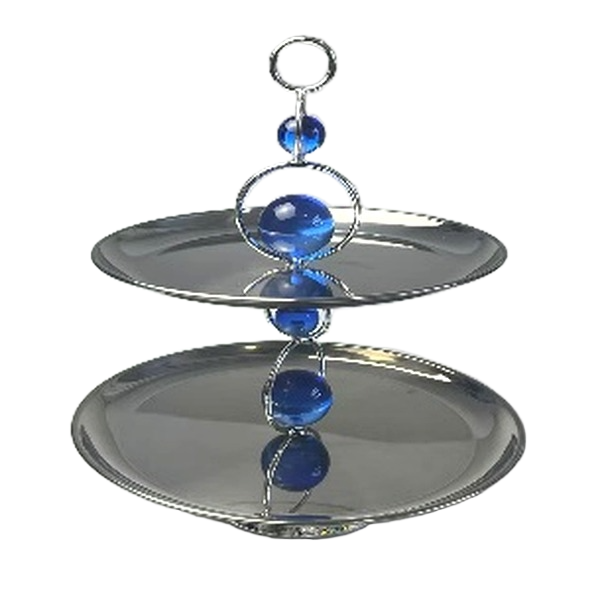 2 Tier Fruit Platter - 30 x 30 x 39 - Size 30 x 30 x 39 cm