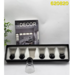6 PCS GLASS ICE CREAM CUP SET