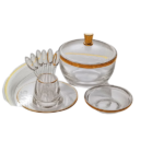 ACRYLIC DATE TRAY SET-GOLD LINE