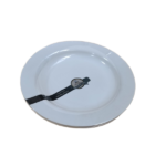 PLAIN WHITE MELAMINE 2 PCS ROUND PLATE SET