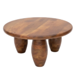 LARGE ROUND WOODEN TABLE 90 CM 3443 AB-2CTN