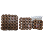 2 pcs Bamboo Square Mat Set - 5 x 5" - Size 5 x 5 in