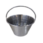 S/STEEL BUCKET W/HANDLE -20CM